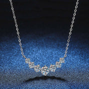 1.7 Ct Seven Stone Diamond Pendant Necklace-Evani Naomi Jewelry