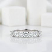 1.75 ct Seven Pieces Round Diamond Wedding Band-Evani Jewelry