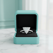 1.90 Ct Trillion Cut Diamond Engagement Ring