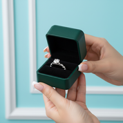 1ct 14K White Gold Antique Milgrain Diamond OptionEngagement Ring - Evani Naomi Jewelry
