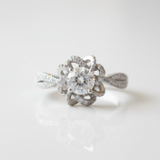 1ct 6.5mm Round Cut Diamond OptionWedding Ring - Evani Naomi Jewelry