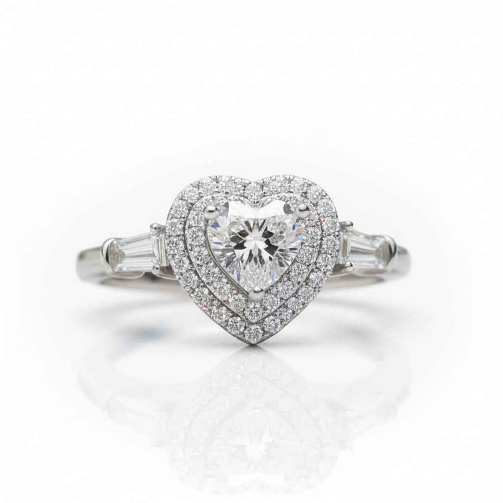 1ct Heart Cut Diamond OptionEngagement Ring - Evani Naomi Jewelry