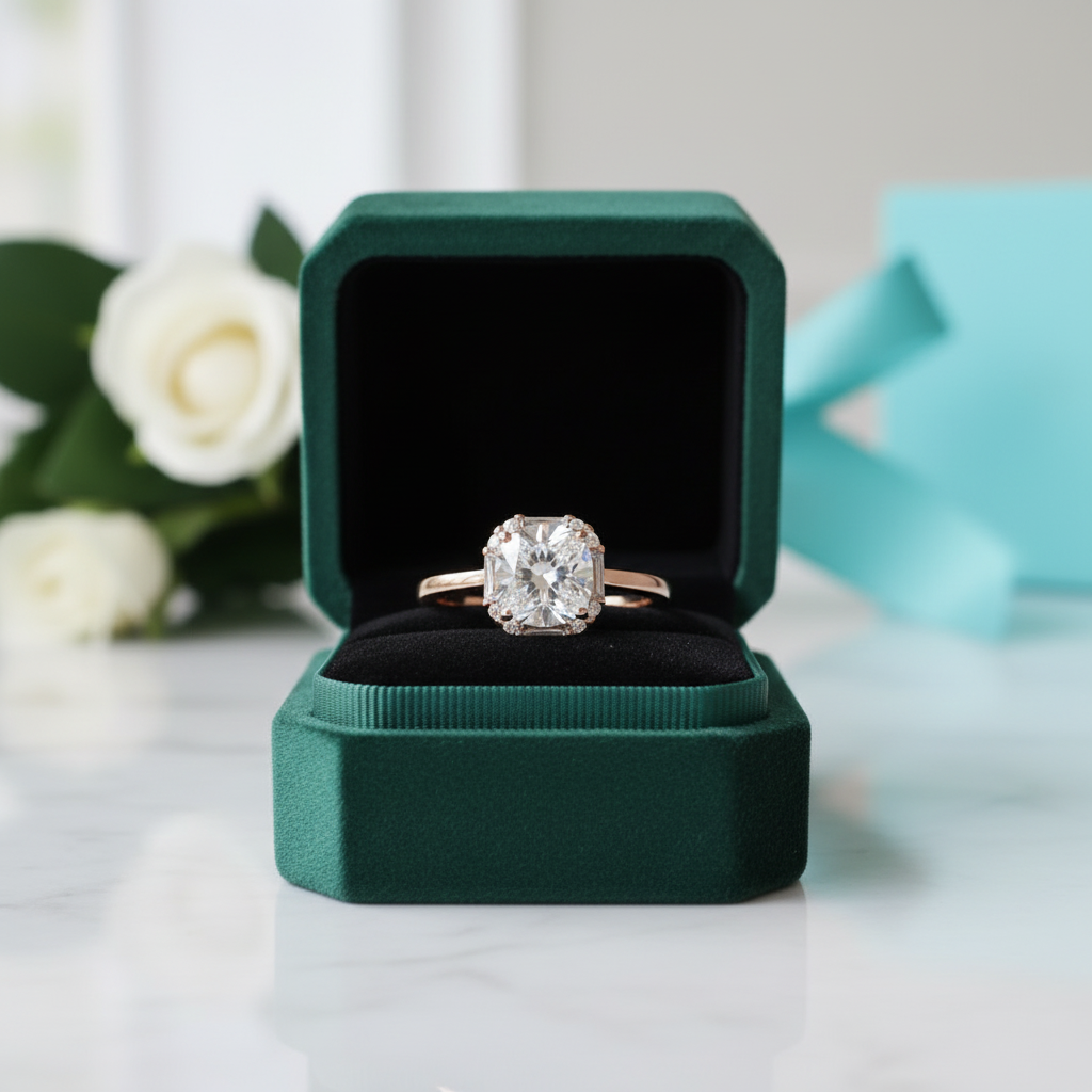 1ct Round Cut Diamond OptionEngagement Ring - Evani Naomi Jewelry