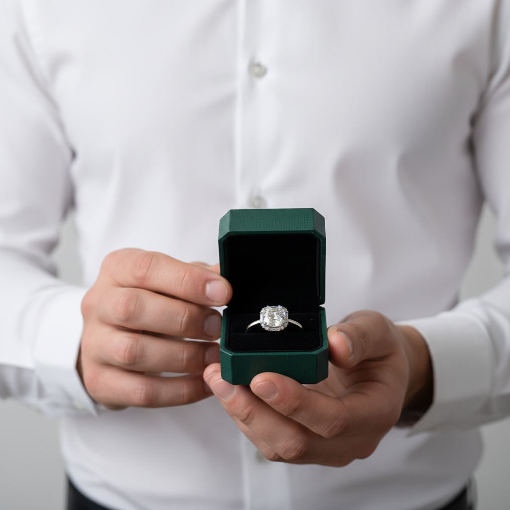 1ct Round Cut Diamond OptionEngagement Ring - Evani Naomi Jewelry