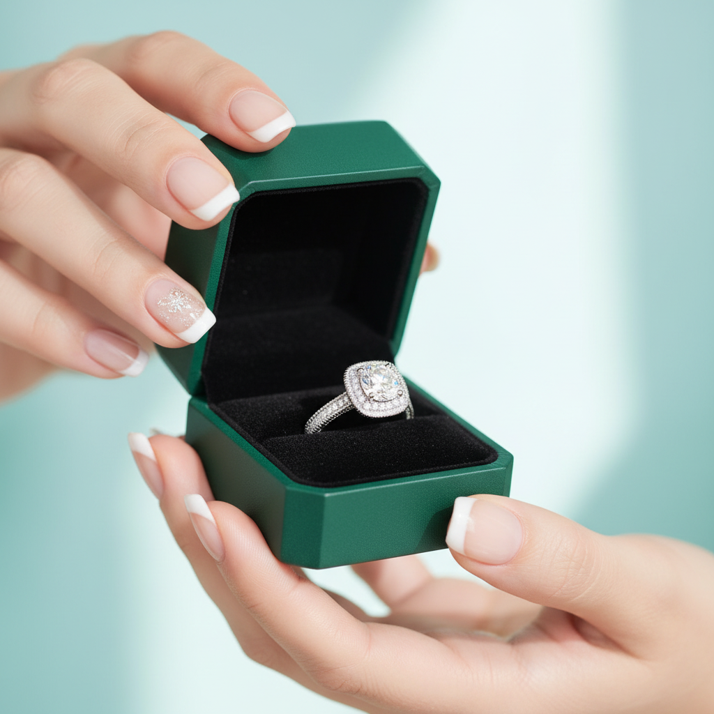 1ct Round Cut Diamond Option Solitaire Wedding Ring - Evani Naomi Jewelry