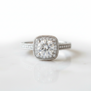 1ct Round Cut Diamond Option Solitaire Wedding Ring - Evani Naomi Jewelry