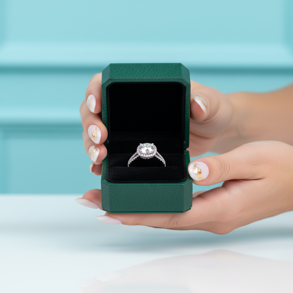 2.0 Carat Round Cut Diamond Option Split Shank Engagement Ring - Evani Naomi Jewelry