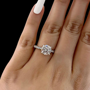 2.0 Ct Classic Round Cut Engagement Ring-Evani Naomi Jewelry