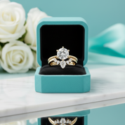 2.0 Ct Classic Round Cut Yellow Gold Diamond Solitaire Wedding Set-Evani Jewelry