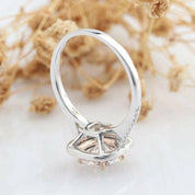 2.0 Ct Cushion Cut Diamond Double Halo Engagement Ring-Evani Naomi Jewelry