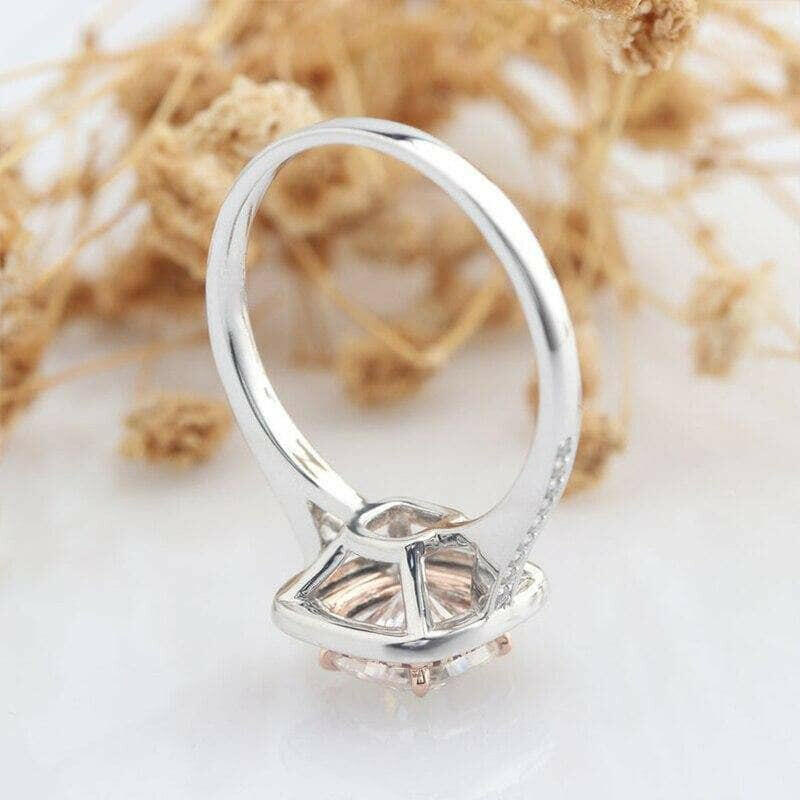 2.0 Ct Cushion Cut Diamond Double Halo Engagement Ring-Evani Naomi Jewelry