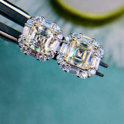 2.0 Ct Cushion Cut Diamond Stud Earrings-Evani Naomi Jewelry