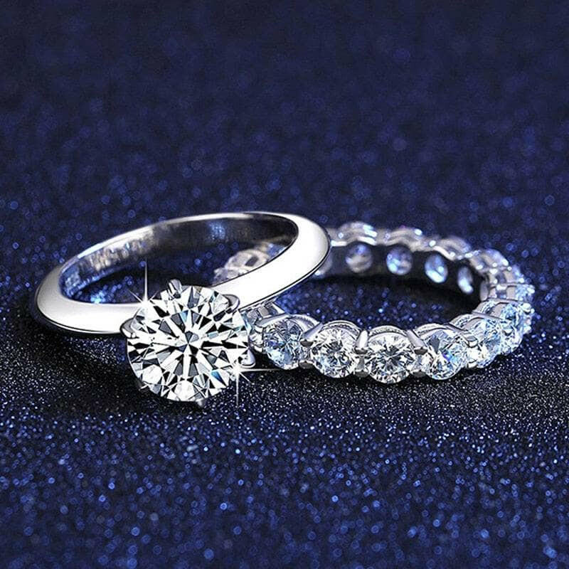 2.0 Ct Diamond Bridal Ring Set-Evani Naomi Jewelry