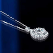 2.0 Ct Diamond Water Drop Shaped Pendant Necklace-Evani Naomi Jewelry