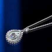 2.0 Ct Diamond Water Drop Shaped Pendant Necklace-Evani Naomi Jewelry