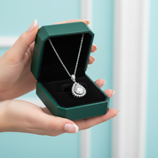 2.0 Ct Diamond OptionWater Drop Shaped Pendant Necklace