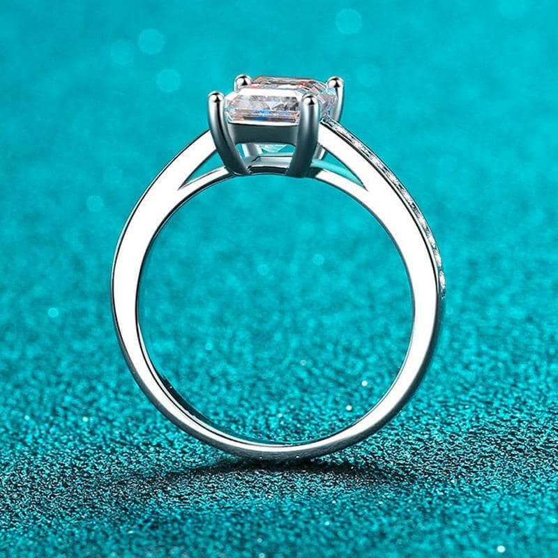 2.0 Ct Emerald Cut Diamond Engagement Ring-Evani Naomi Jewelry