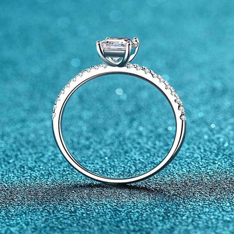 2.0 Ct Emerald Cut Diamond Engagement Ring-Evani Naomi Jewelry