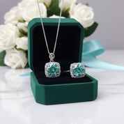 2.0 Ct Green Diamond OptionJewelry Set - Evani Naomi Jewelry