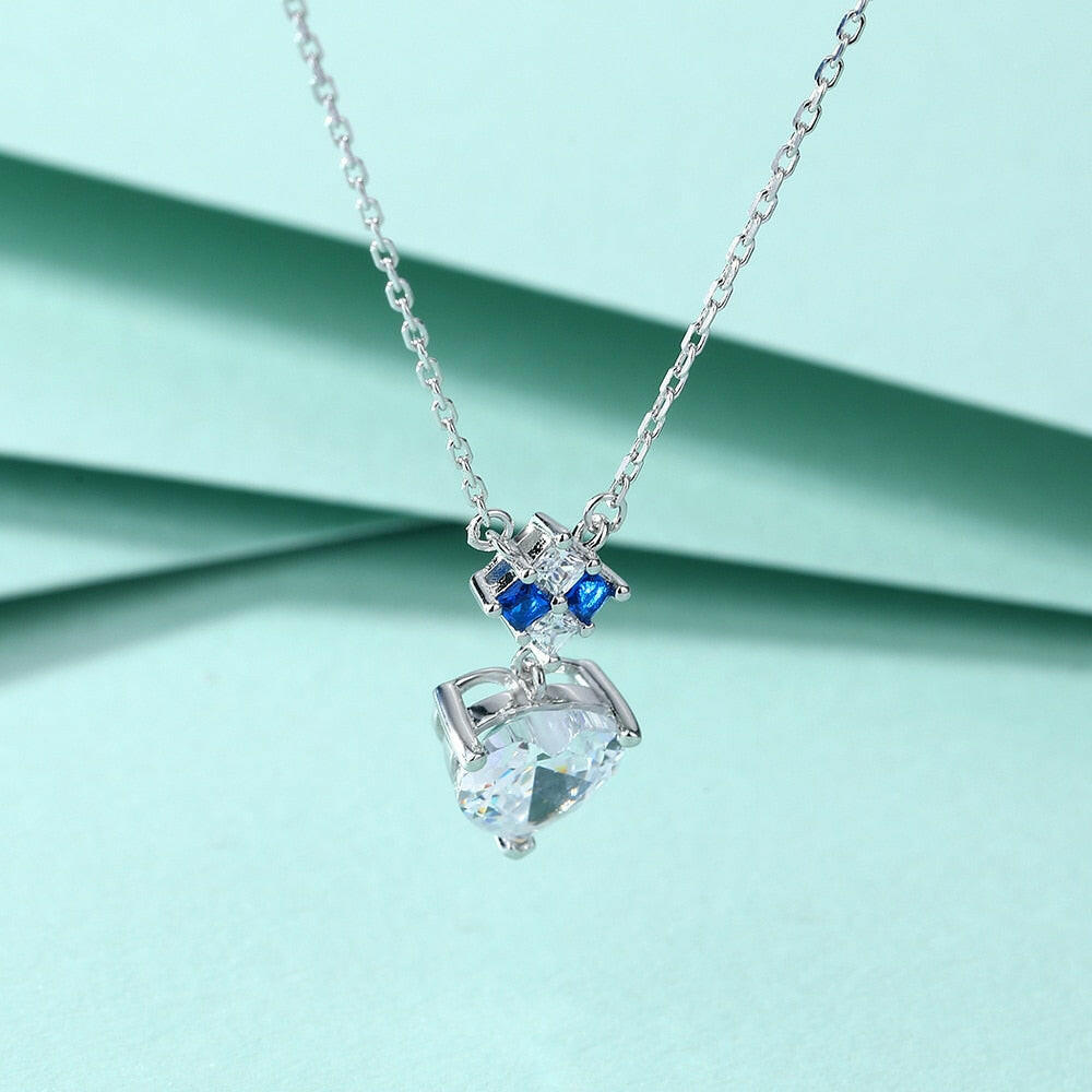 2.0 Ct Heart Shape Diamond Pendant Necklace-Evani Naomi Jewelry