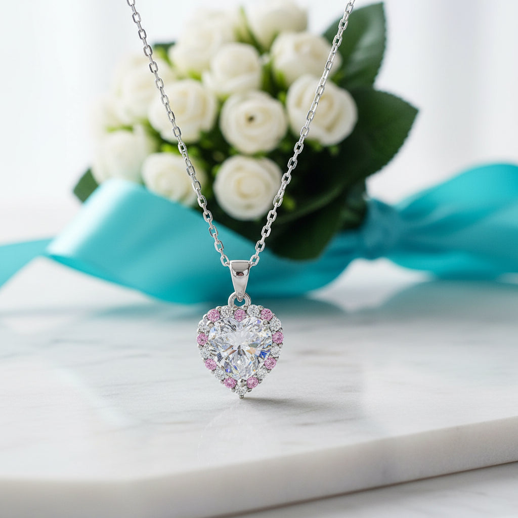 2.0 Ct Heart Shaped Diamond Necklace-Evani Jewelry
