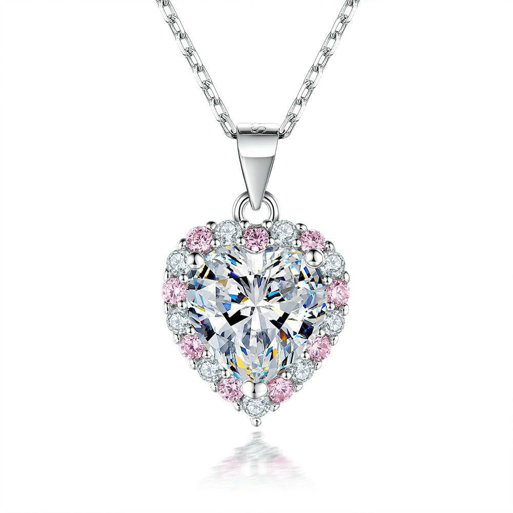 2.0 Ct Heart Shaped Diamond Necklace-Evani Naomi Jewelry