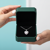 2.0 Ct Heart Shaped Diamond Option Necklace
