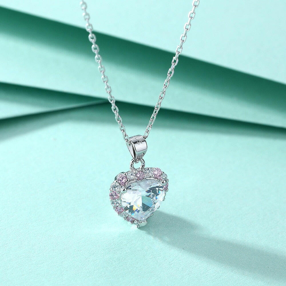 2.0 Ct Heart Shaped Diamond Necklace-Evani Naomi Jewelry