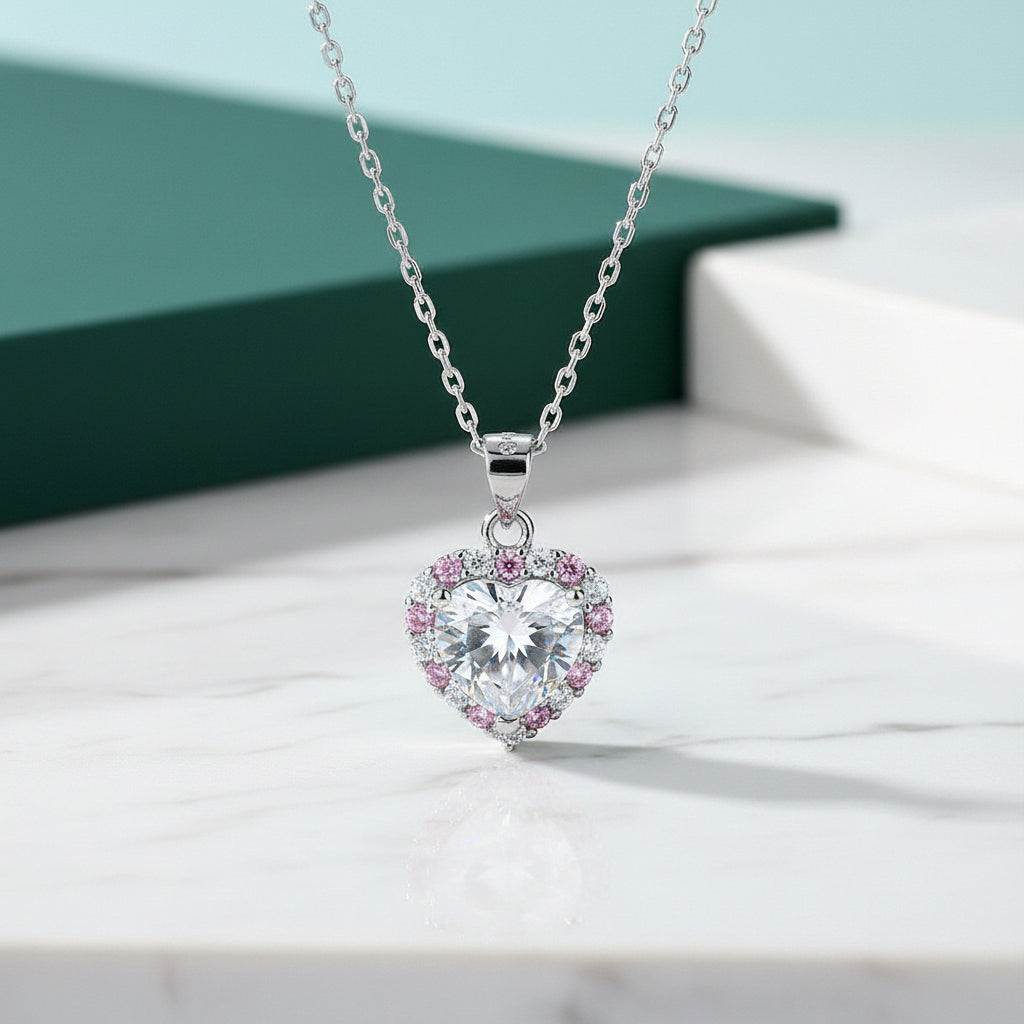 2.0 Ct Heart Shaped Diamond Necklace-Evani Jewelry