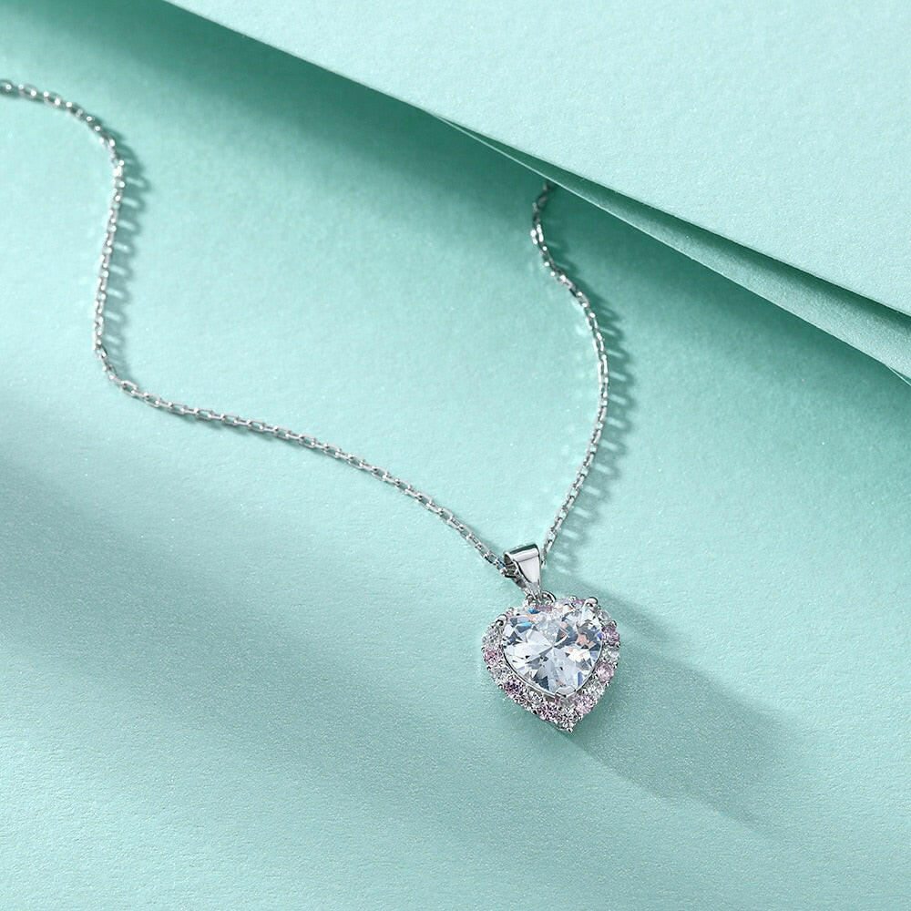 2.0 Ct Heart Shaped Diamond Necklace-Evani Naomi Jewelry