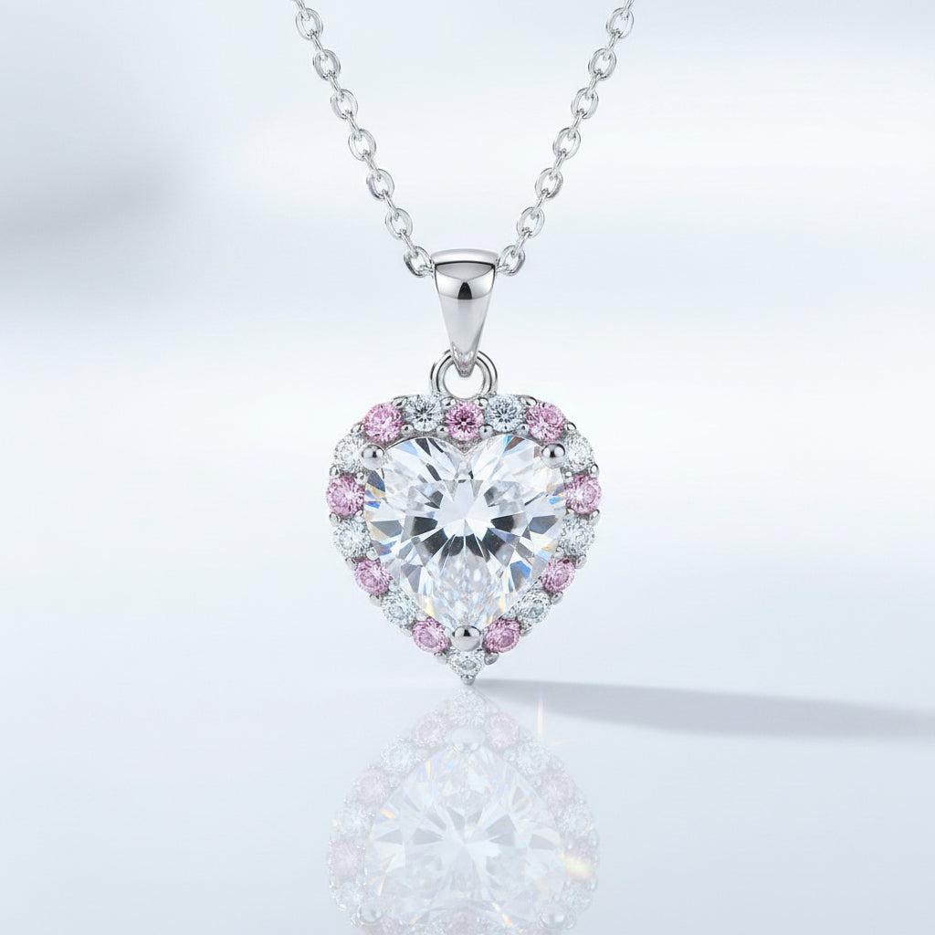 2.0 Ct Heart Shaped Diamond Necklace-Evani Jewelry