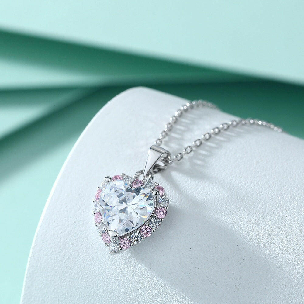 2.0 Ct Heart Shaped Diamond Necklace-Evani Naomi Jewelry