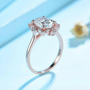 2.0 Ct Oval Cut Diamond 14K Rose Gold Engagement Ring-Evani Naomi Jewelry