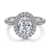 2.0 Ct Oval Cut Diamond Classic Engagement Ring-Evani Naomi Jewelry