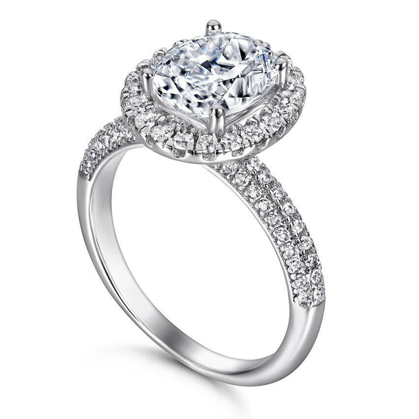 2.0 Ct Oval Cut Diamond Classic Engagement Ring-Evani Naomi Jewelry