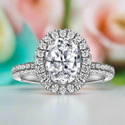 2.0 Ct Oval Cut Diamond Classic Engagement Ring-Evani Naomi Jewelry