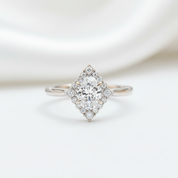 2.0 Ct Oval Cut Diamond Option With Princess Accents Engagement Ring - Evani Naomi Jewelry