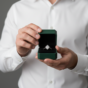 2.0 Ct Oval Cut Diamond Option With Princess Accents Engagement Ring - Evani Naomi Jewelry