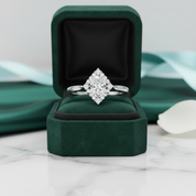 2.0 Ct Oval Cut Diamond Option With Princess Accents Engagement Ring - Evani Naomi Jewelry
