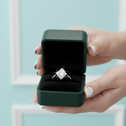 2.0 Ct Oval Cut Diamond Option With Princess Accents Engagement Ring - Evani Naomi Jewelry