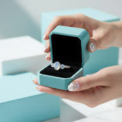 2.0 Ct Oval Cut Three Stone Moonstone Engagement Ring-Evani Jewelry