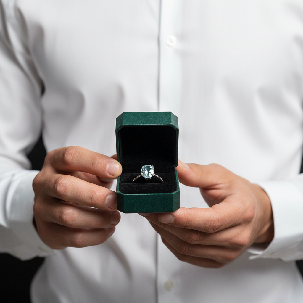 2.0 Ct Oval Diamond Option 10K Solid Gold Engagement Ring - Evani Naomi Jewelry