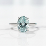 2.0 Ct Oval Diamond Option 10K Solid Gold Engagement Ring - Evani Naomi Jewelry