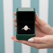 2.0 Ct Pear Cut Diamond Option 14k Yellow Gold Engagement Ring - Evani Naomi Jewelry