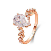 2.0 Ct Pear Cut Diamond Engagement Ring-Evani Naomi Jewelry