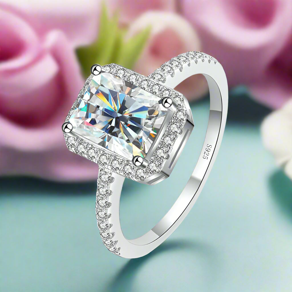 2.0 Ct Radiant Cut Diamond Engagement Ring-Evani Naomi Jewelry