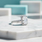 2.0 Ct Radiant Cut Diamond Birthstone Engagement Ring-Evani Jewelry