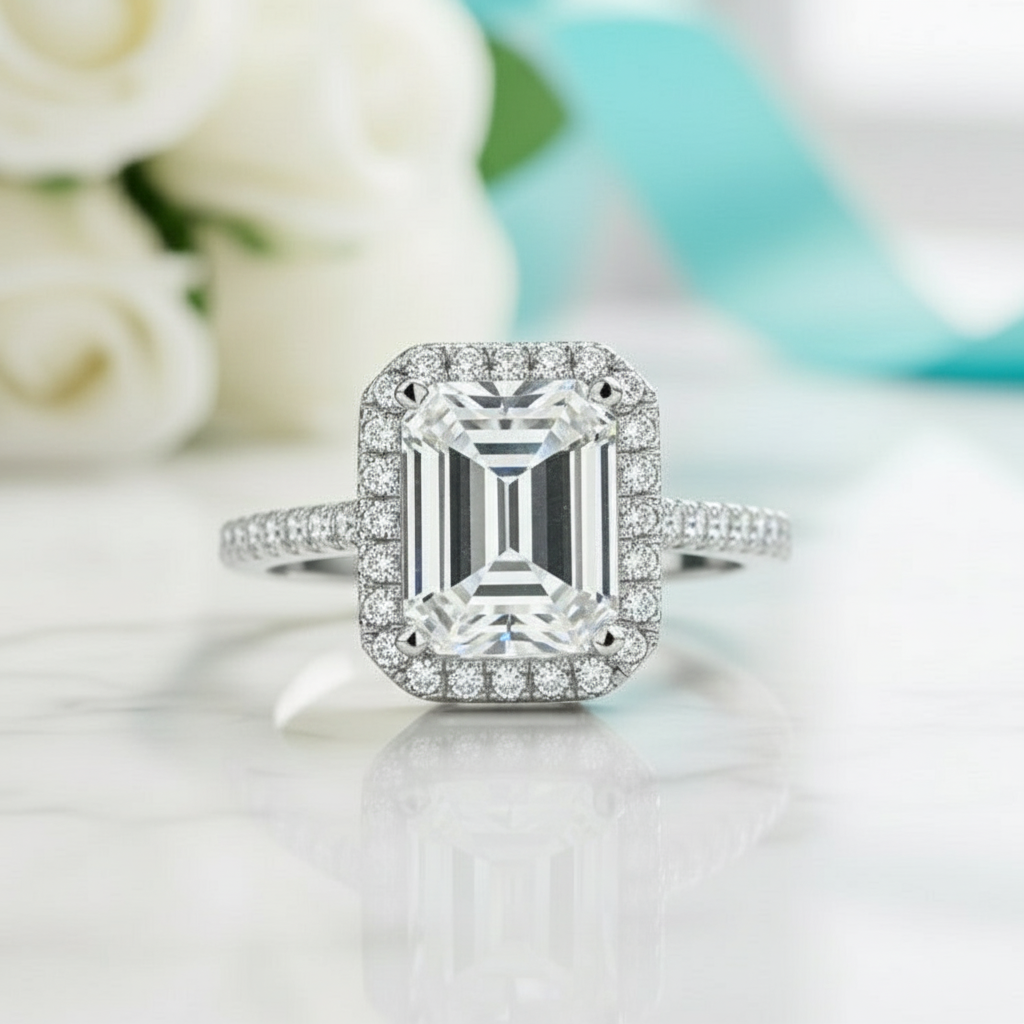 2.0 Ct Radiant Cut Diamond Birthstone Engagement Ring-Evani Jewelry