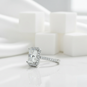2.0 Ct Radiant Cut Diamond Birthstone Engagement Ring-Evani Jewelry