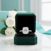2.0 Ct Radiant Cut Diamond Option Engagement Ring
